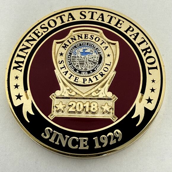 NFL 2018 Super Bowl LII Champions Coin Minnesota State Patrol Collectible RARE - Picture 2 of 5